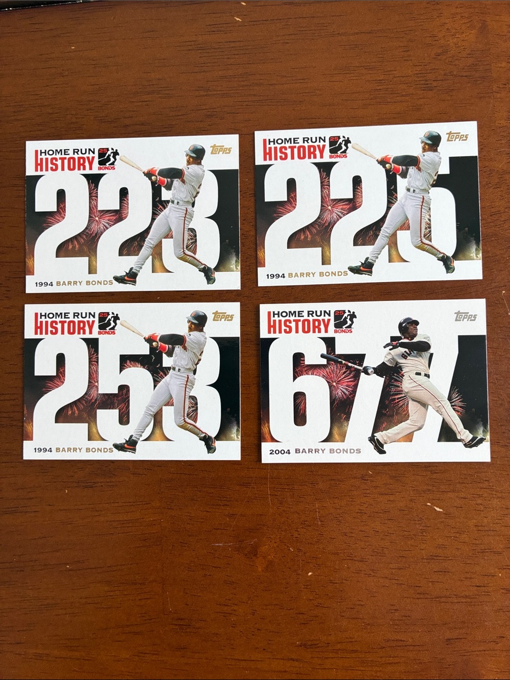 13 Card Barry Bonds Topps Home Run History Lot - Picture 4 of 6